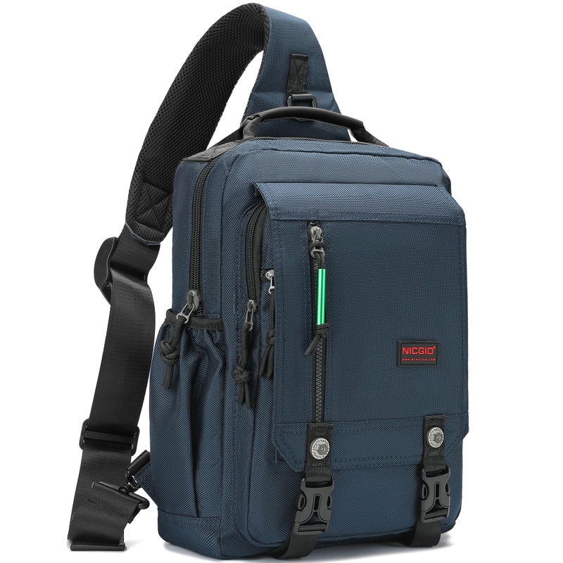 NICGID Sling Bags Chest Shoulder Backpacks, 14.1'' Laptop Backpack Crossbody Messenger Bag Travel Outdoor Men Women - Image 1